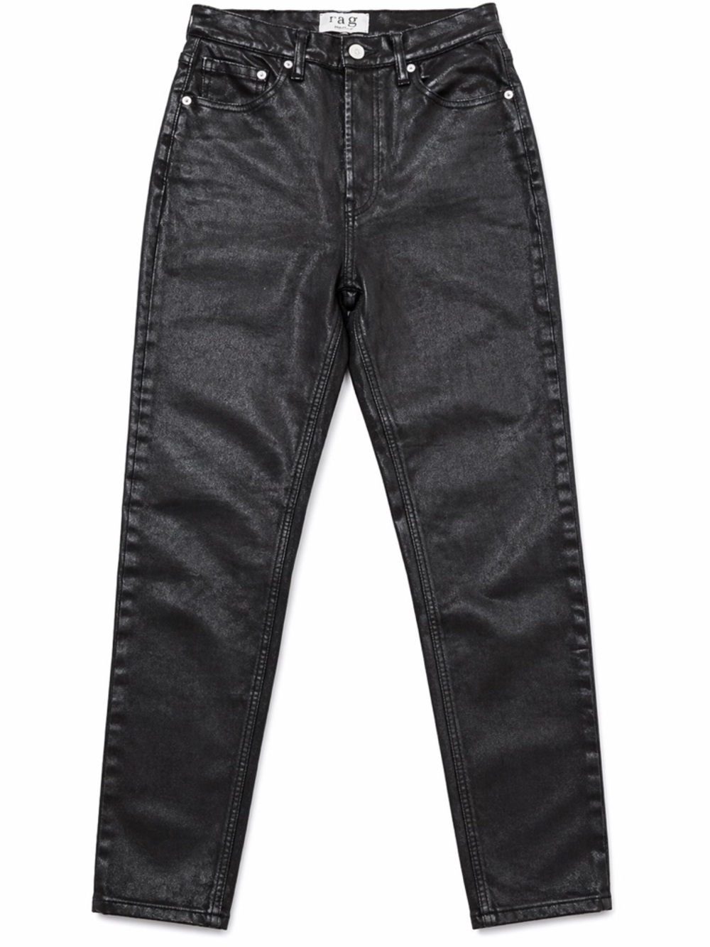 We The Free Vegan Leather Black Coated Skinny Pants Size 29